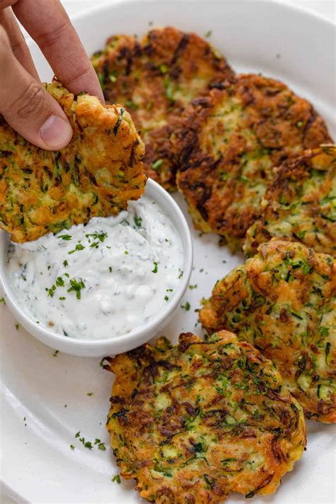 Zucchini Fritters { Easy Recipe } - Feel Good Foodie