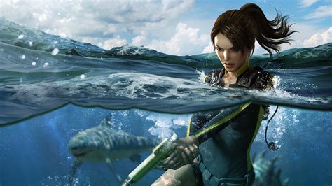 Download Lara Croft Video Game Tomb Raider: Underworld Underwater Adventure HD Wallpaper