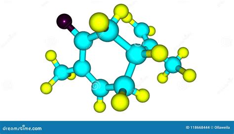 R-Carvone Molecular Structure Isolated on White Stock Illustration - Illustration of chemical ...