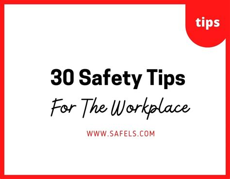 Workplace Daily Safety Tips