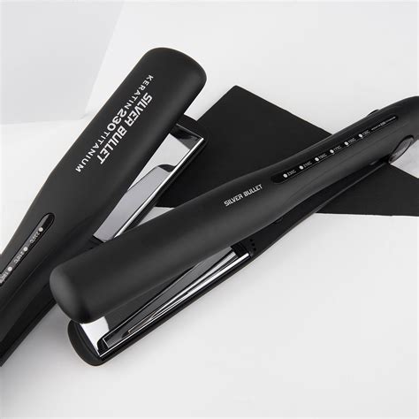 Silver Bullet Keratin 230 Titanium Wide Plate Hair Straightener - Home ...