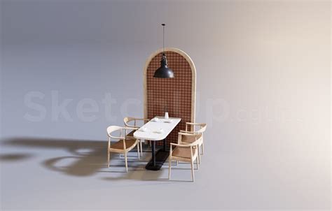 8304. Free Sketchup Coffee Table Model Download