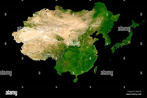 Satellite Map Of China