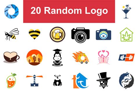 20 Random Logos V.4 Bundle · Creative Fabrica