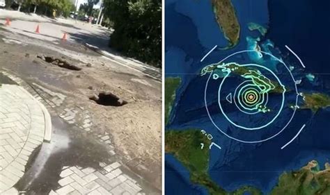 Jamaica earthquake: Ground opens up in Cayman Islands - shock VIDEO | World | News | Express.co.uk