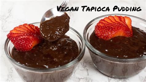 How To Make VEGAN Chocolate Tapioca Pudding! - YouTube