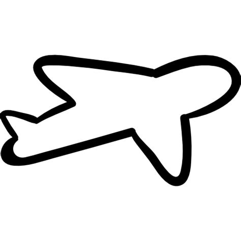 Plane Outline Drawing | Free download on ClipArtMag