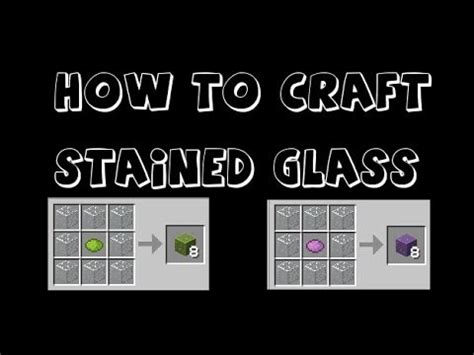 How Do You Make Stained Glass Pane In Minecraft Pe - Glass Designs