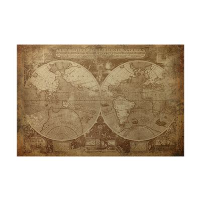 Poster Old world map - PIXERS.HK