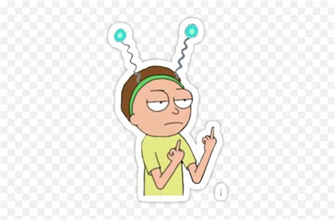 Rick And Stickers Set For Telegram - Rick And Morty Finger Emoji,Rick ...