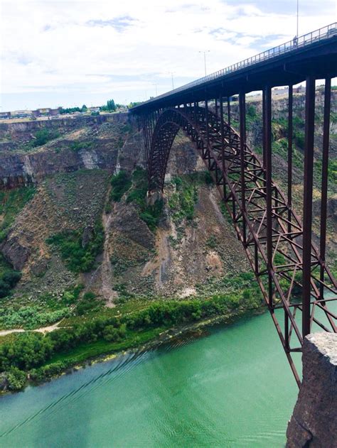 The I. B. Perrine Bridge at Twin Falls, Idaho, United States, is a ...