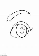 Angry Eye Coloring Page sketch template