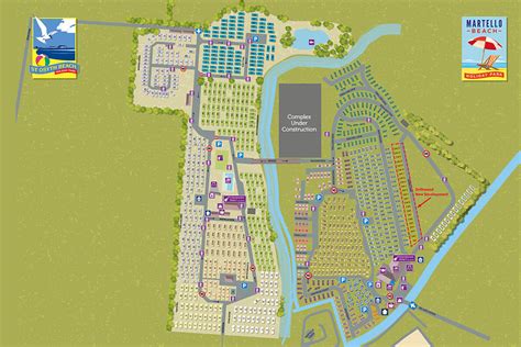 Martello Beach Holiday Park Map