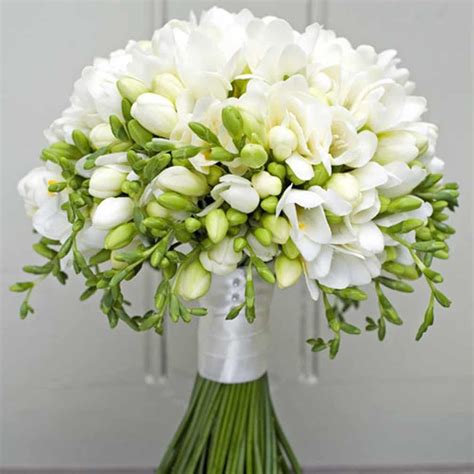 A Sweetly Scented Freesia Bouquet Freesia Bouquet, Freesia Flowers ...