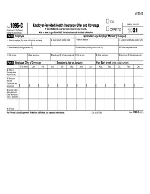 IRS 1095-C 2021-2024 - Fill and Sign Printable Template Online