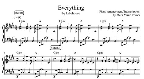 Everything by Lifehouse sheet music - Payhip