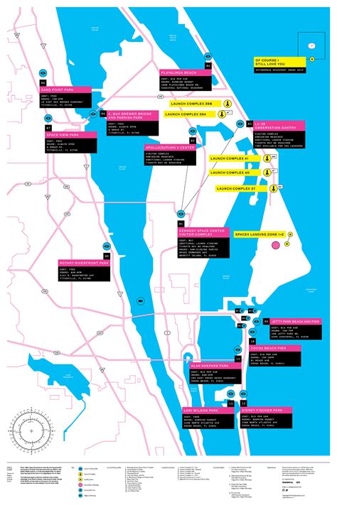 Cape Canaveral Launch Viewing Map - Map Of South America