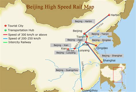 Beijing Shanghai High Speed Rail & Train Route Map