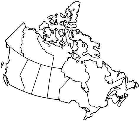 Blank Canada Map