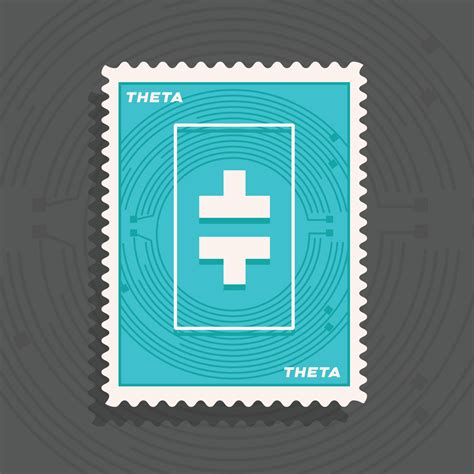 Theta Network THETA cryptocurrency logo stamp concept vector illustration 16034483 Vector Art at ...