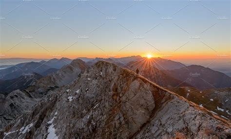 Beautiful sunrise in the alps containing mountain, top, and adventure | Nature Stock Photos ...