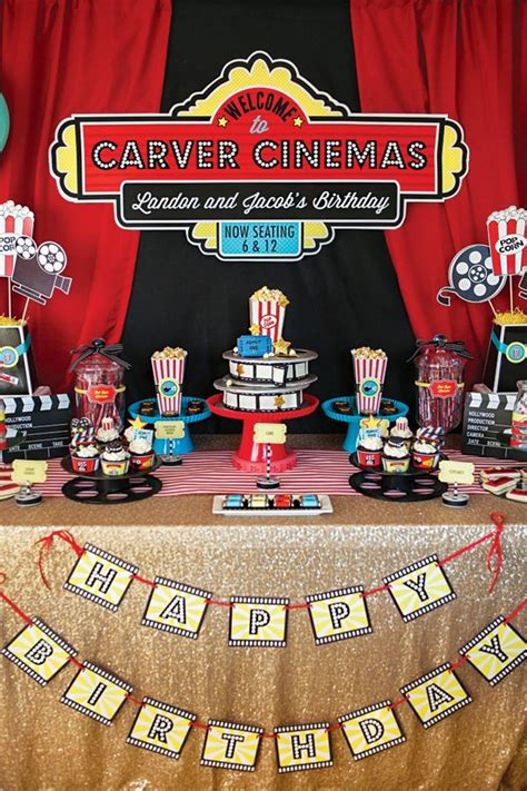 Lights, Camera, Birthday! A Hollywood Movie Party // Hostess with the Mostess®