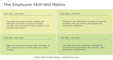 Employee Skill-Will Matrix [Free download]