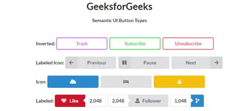 Tipos de botones de interfaz de usuario semántica – Barcelona Geeks