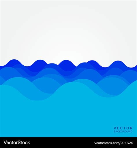 Sea wave Royalty Free Vector Image - VectorStock