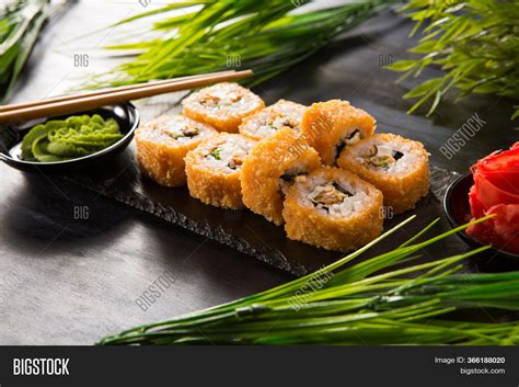 Set Fried Sushi Rolls Image & Photo (Free Trial) | Bigstock