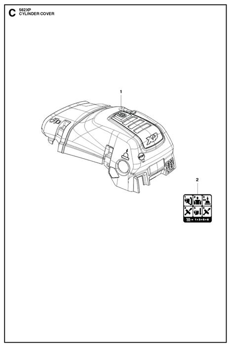 Husqvarna 562XP – Cylinder Cover | Lawn & turfcare machinery parts