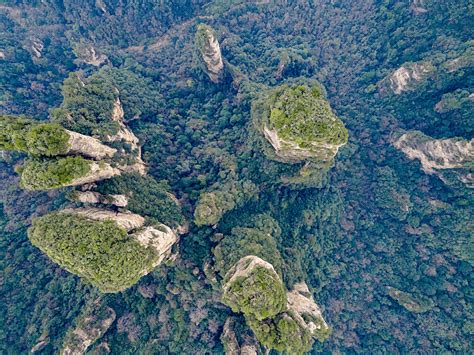 Zhangjiajie Noon Wulingyuan Scenic Spot Strange Stone High Mountain Photography Map With ...