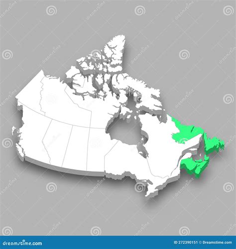 Atlantic Canada Region Location within Canada Map Stock Illustration ...