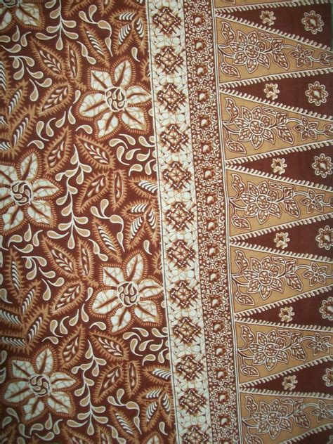 Bahan Kain Batik Cirebon Warna Coklat