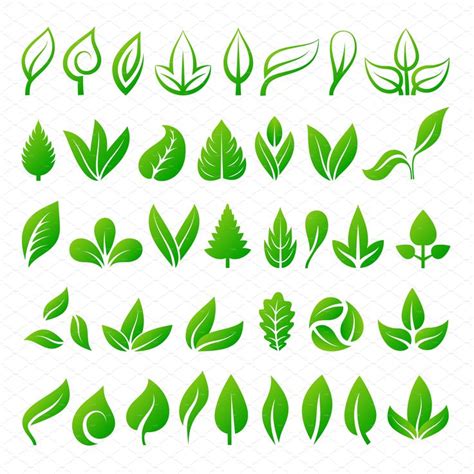 Eco-Friendly Leaf Icons