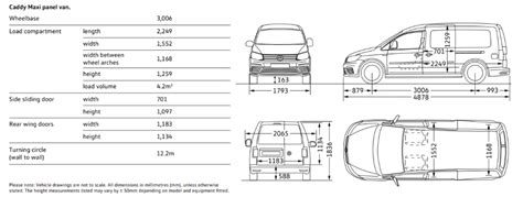 VW Caddy dimensions guide | VanGuide.co.uk - the van experts in 2023 ...