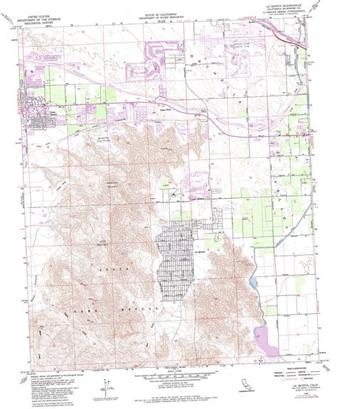 La Quinta topographic map 1:24,000 scale, California