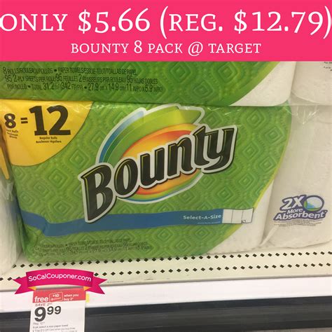 Only $5.66 (Regular $12.79) Bounty 8 Giant Roll Paper Towels @ Target - Deal Hunting Babe