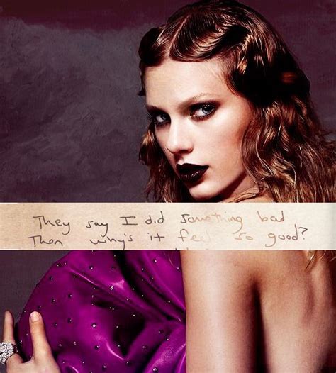 I Did Something Bad! Taylor Swift Lyric Quotes, Taylor Swift Songs ...