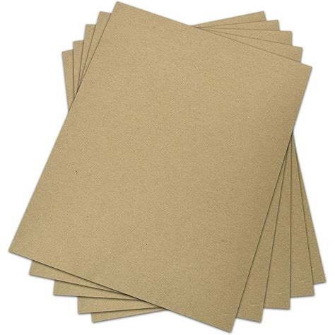 Chipboard - Cardboard Medium Weight 30 point thick Chipboard Sheets Hardboard, Custom Packaging ...