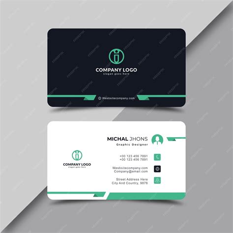 Premium Vector | Name card design simple minimalist