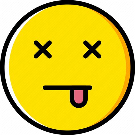 Dead, emoji, emoticons, face icon - Download on Iconfinder