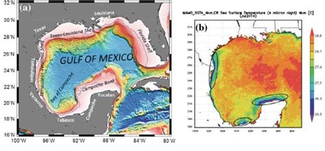 22 a Bathymetry of the Gulf of Mexico. Image source: Liu and Dittert ...