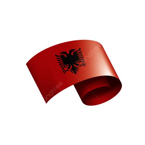 Hình ảnh Quốc Kỳ Albania Biểu Tượng Cờ Quốc Gia PNG , 3d, Gợn Sóng, Cờ ...