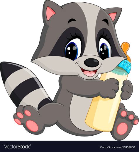 Cartoon Baby Raccoon