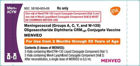 BUY Meningococcal (Groups A, C, Y And W-135) Oligosaccharide Diphtheria ...