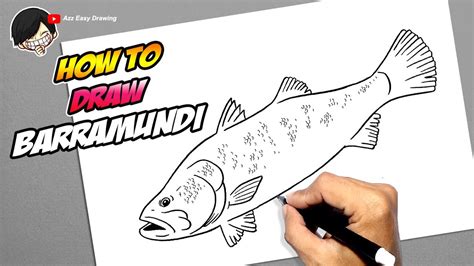 How to draw Barramundi Fish - YouTube