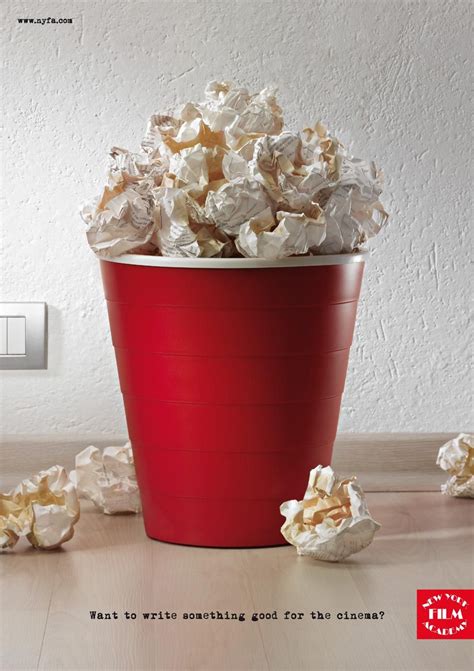 New York Film Academy: Popcorn | Ads of the World™ | Print advertising, Ads creative, Creative ...