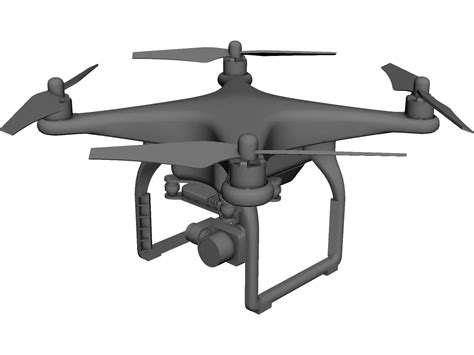 DJI Phantom 3 Drone CAD Model - 3DCADBrowser