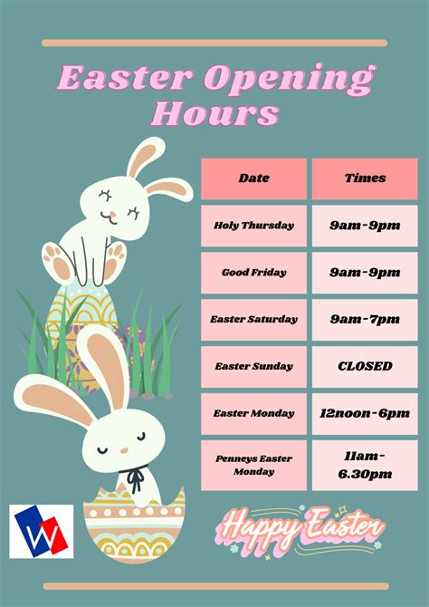 Easter Opening Hours - Wilton Shopping Centre